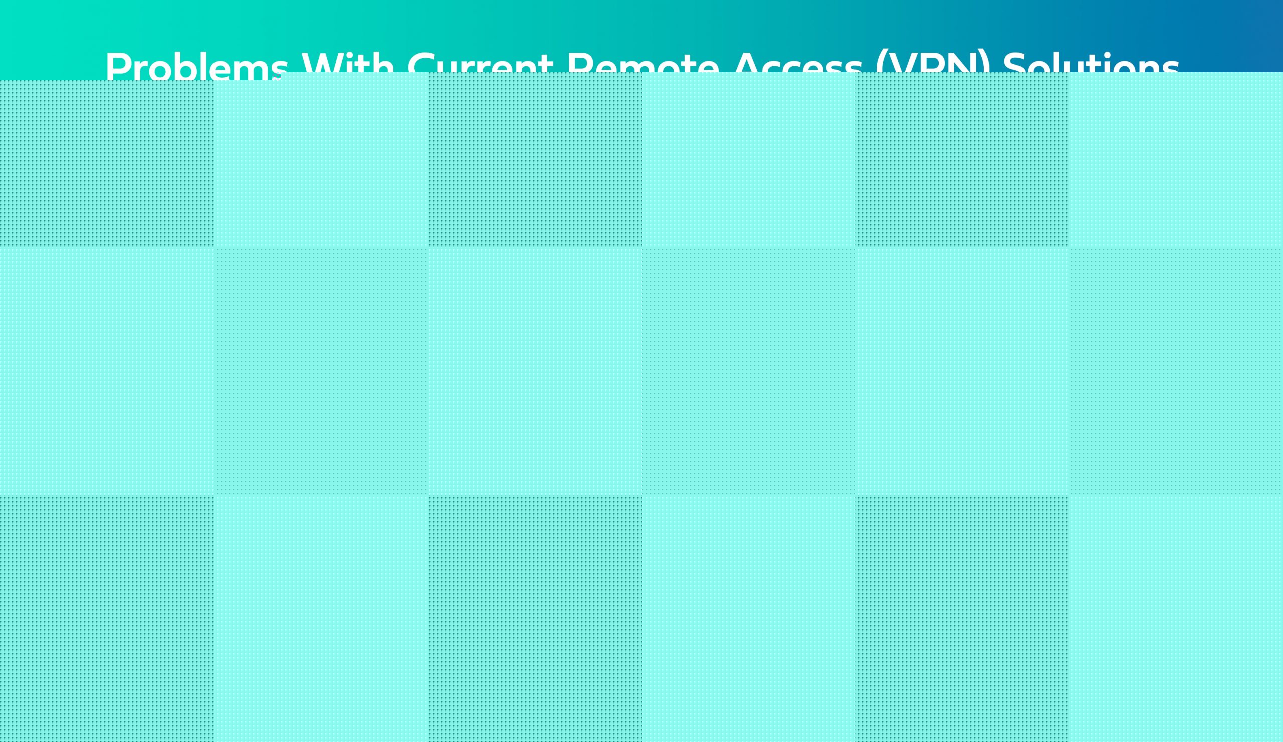 Problems with current remote access (VPN)